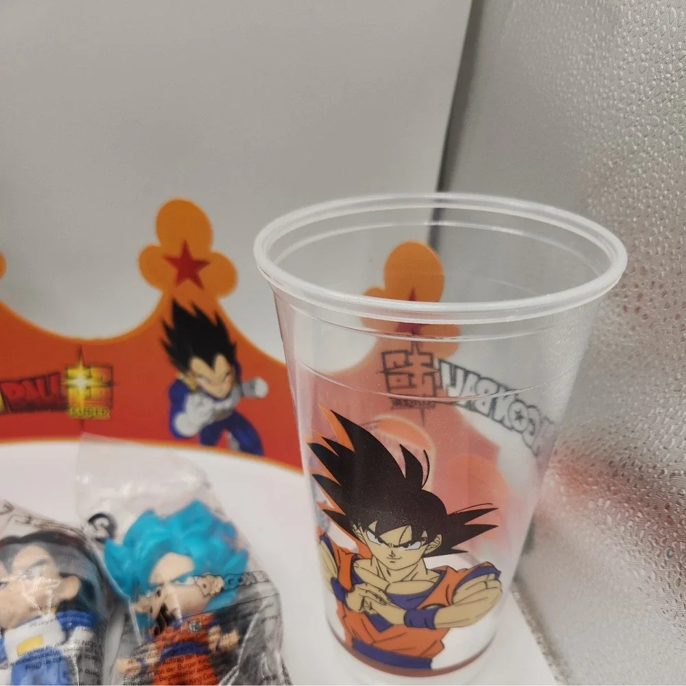 NEW DRAGON BALL Z SUPER BURGER KING FIGURINES!! SET OF ALL 6 TOYS/CROWN/CUPS